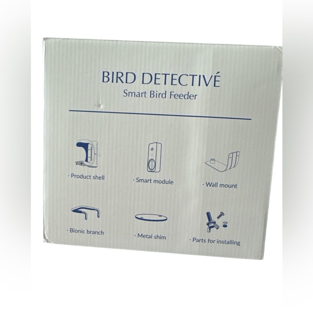 Bird Feeder Palport Bird Detective Smart Bird Feeder with Camera Blue New in Box - Picture 3 of 10